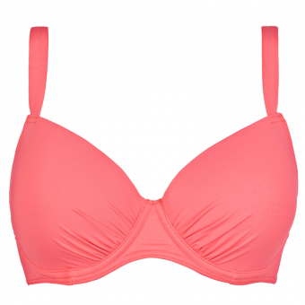 Solid Vorgeformtes Balconette Bikini Oberteil