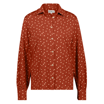 Art of Dot Pyjama Shirt mit Knopfleiste