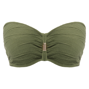 Beach Waves Bandeau Bikini Oberteil