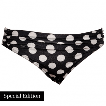 Diva Dot Bikinihose mit Plisséebündchen