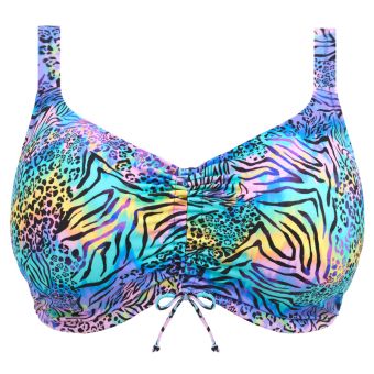 Electric Savannah Plunge Bikini Oberteil