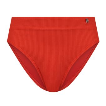 Fiery Red High Waist Bikini Hose
