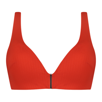 Fiery Red Padded Bikini Oberteil