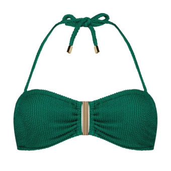 Fresh Green Bandeau Bikini Oberteil