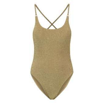 Gold Glitter Badeanzug