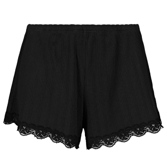 Lacy Black Shorts