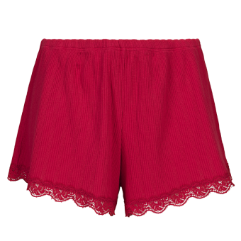 Lacy Red Shorts