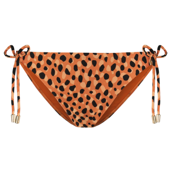 Leopard Spots Bikini Hose mit seitlichen Bändern