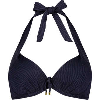 Midnight Zebra Vorgeformter Bikinitop