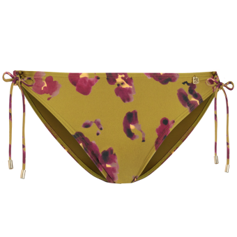 Painted Animal Bikini Hose mit Seitlichen Bändern