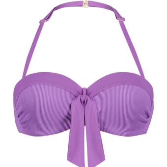 Purple Rain Bandeau Bikini Oberteil