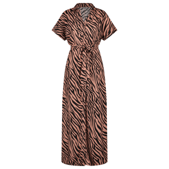 Rose Zebra Maxi Dress