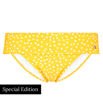 Yellow Dot Bikini Hose mit Umschlag