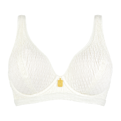 Smocky Plunge Bikini Oberteil