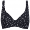 Annadiva Swim Dots of Summer Plunge Bikinitop Black