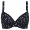 Annadiva Swim Dots of Summer Voorgevormde Balconette Bikinitop Black