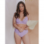 Annadiva Swim Leo Plunge Bikinitop Lilac