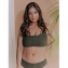 Annadiva Swim Snake Bralette Bikinitop Olive