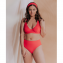 Annadiva Swim Solid Plunge Bikinitop Coral