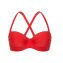 Beachlife Chinese Red Bandeau Bikinitop