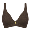 Annadiva Swim Choco Gold Plunge Bikini Oberteil Brownie