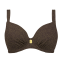 Annadiva Swim Choco Gold Vorgeformtes Balconette Bikini Oberteil Brownie