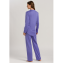 Hanro Cotton Deluxe Pyjama Set Violet Blue