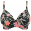 Elomi Swim Dark Tropics Plunge Bikinitop Black