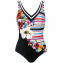 Sunflair Flowers and Stripes Badpak Black