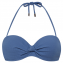 Beachlife Knitted Blue Bandeau Bikinitop