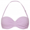 Beachlife Lilac Check Bandeau Bikinitop