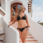 Annadiva Swim Lizzard Bikini Hose mit Seitlichen Bändern Black