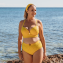 Annadiva Swim Mango Paradise Longline Bikini Oberteil Yellow