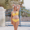 Annadiva Swim Plain Vorgeformtes Balconette Bikini Oberteil Citron