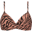 Beachlife Rose Zebra Twist Bikinitop