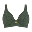 Annadiva Swim Smocky Plunge Bikini Oberteil Olive