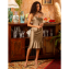 Marjolaine Soie Unie Langes Nachtkleid Lin