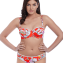 Freya Swim Wild Flower Voorgevormde Bandeau Bikinitop Flame