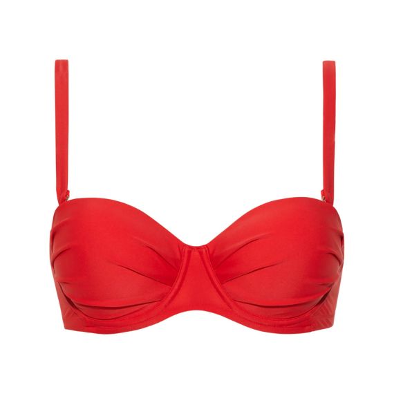Beachlife Chinese Red Bandeau Bikinitop