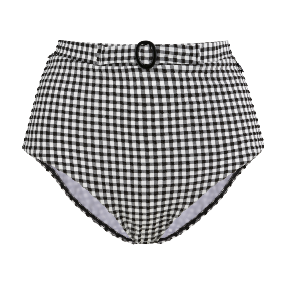 Checky High Waist Bikinibroekje 38