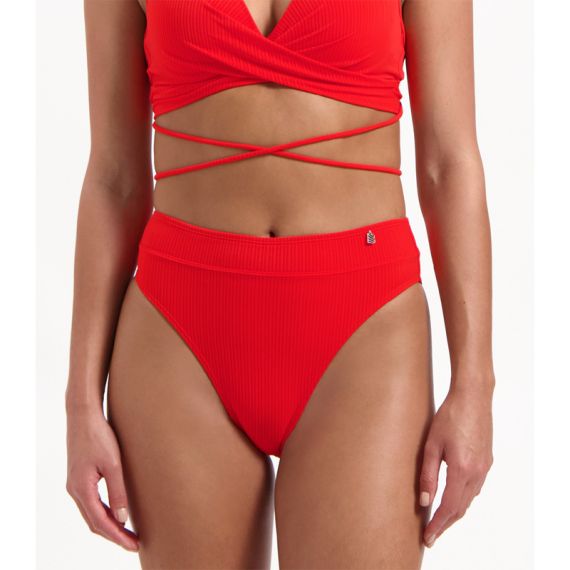 Rote bikinihose high waist Clearance