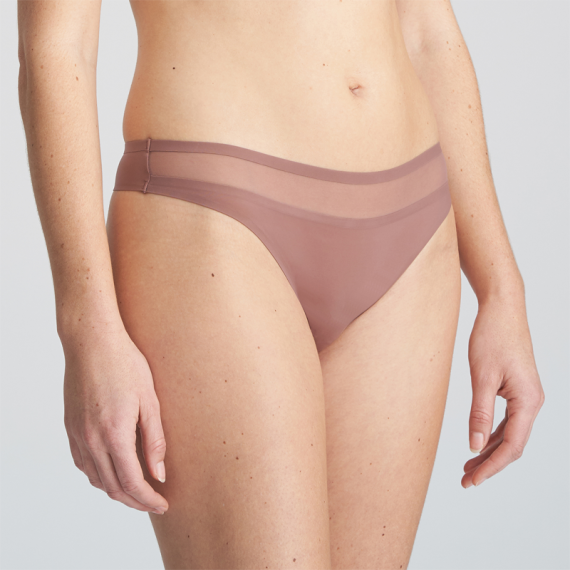 Marie Jo Louie String Satin Taupe