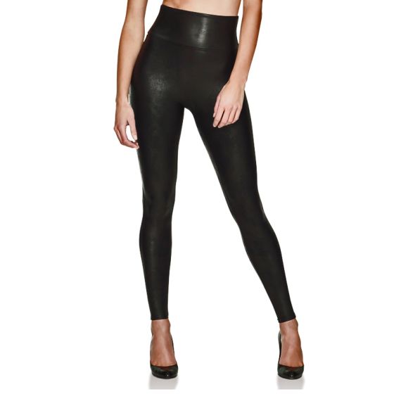 Ready-to-Wow Faux Leather Corrigerende Legging-L