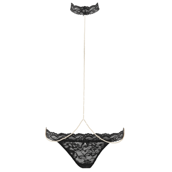 Boîte à Désir String mit Perlenkette