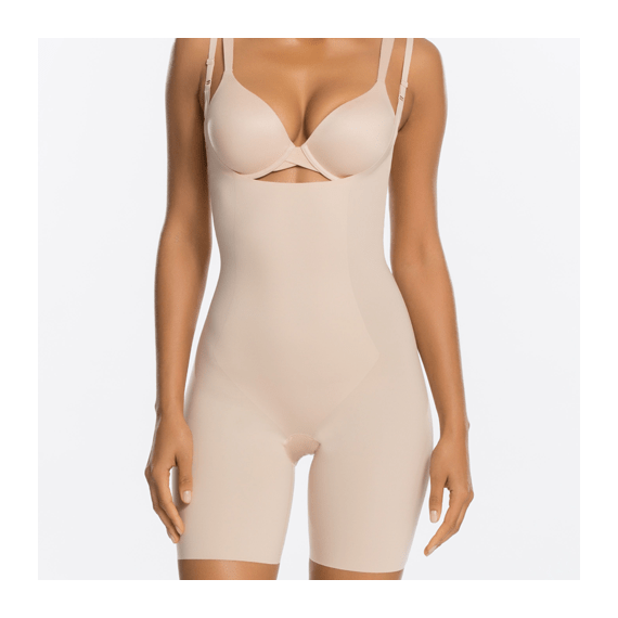 Spanx Thinstincts Targeted Open-Bust Shapesuit Softnude